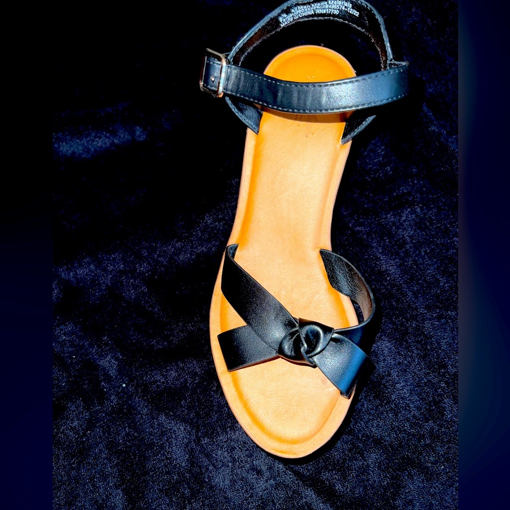 Black and brown heels